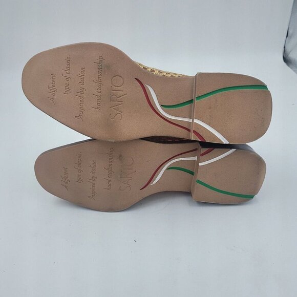 NEW Franco Sarto Eda 2 Slip On Loafer in Gold Fabric Women's Shoe Size 8.5 - Picture 9 of 11